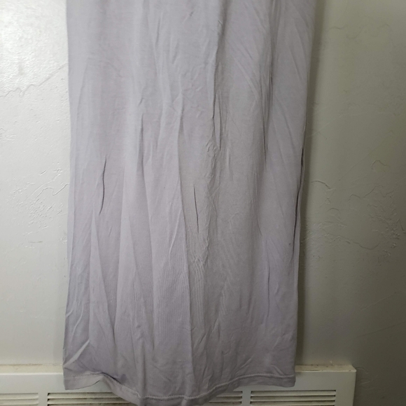 Purple Grey Maxi Dress Spaghetti Strap Small Soft Stretchy Basic Layering Long - Picture 7 of 8